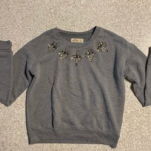 Women’s hollister sweatshirt with stones